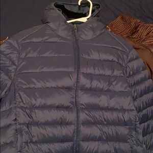 Navy Blue Bubble Coat